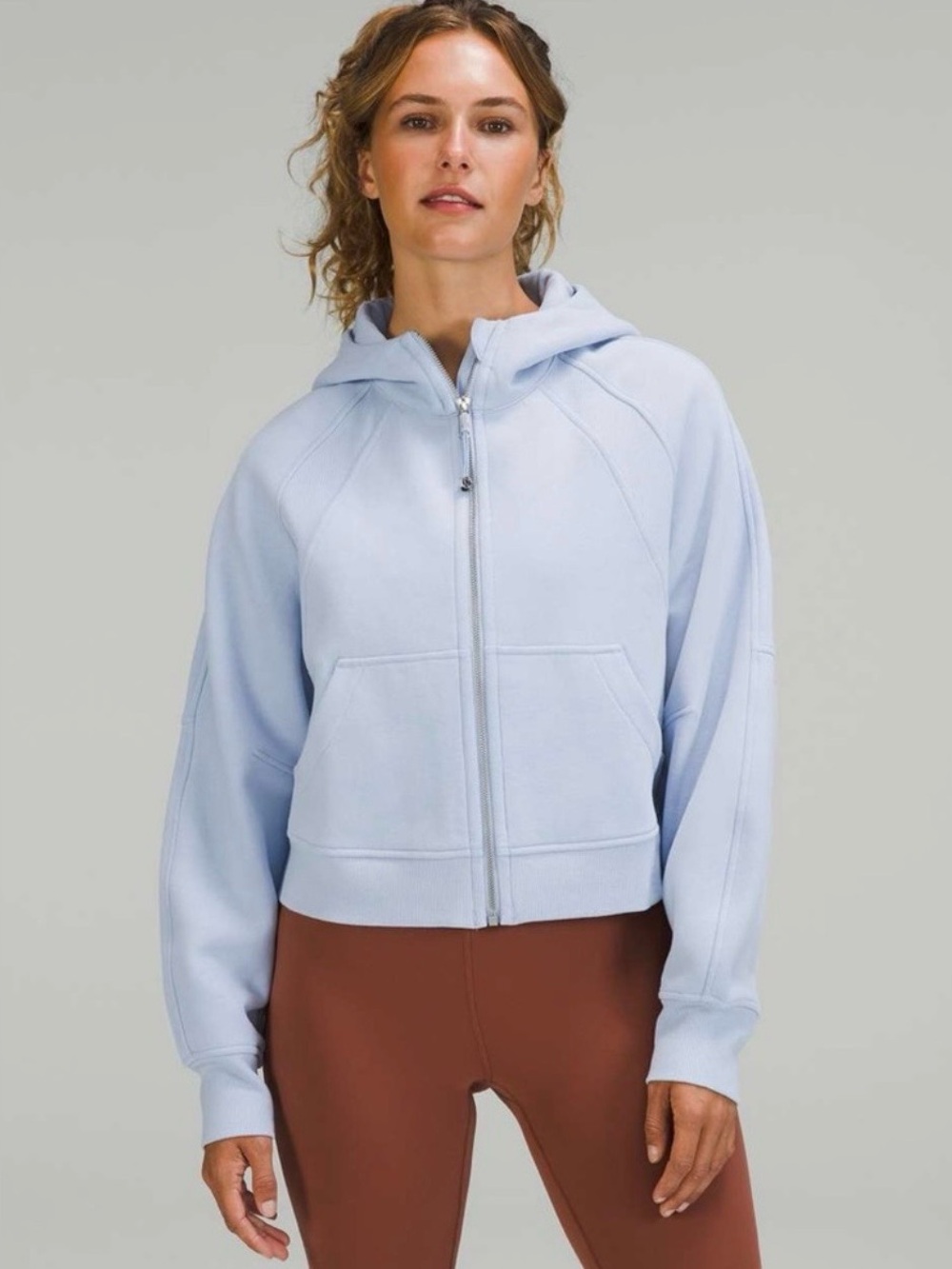 Lululemon Scuba Oversized Full Zip Hoodie XS/S Baby Blue